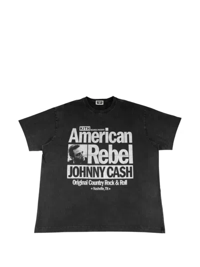 Kith X Johnny Cash American Rebel T-shirt In Black
