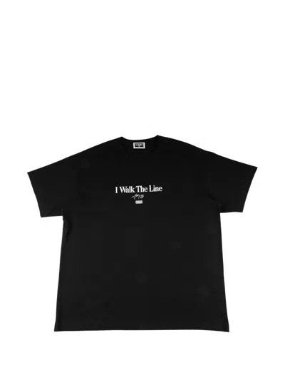 Kith X Johnny Cash Walk The Line T-shirt In Black