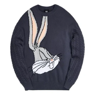 Kith X Looney Tunes Bugs Bunny Crewneck 'shark' In Blue