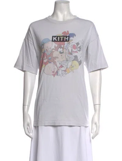 Pre-owned Kith X Looney Tunes Graphic Print T-shirt In White