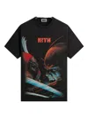 Kith X Marvel Deadpool Wolverine Graphic T-shirt In Black