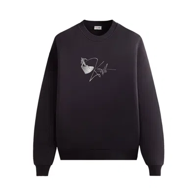 Pre-owned Kith X Marvel Herald Vintage Nelson Crewneck 'battleship' In Grey