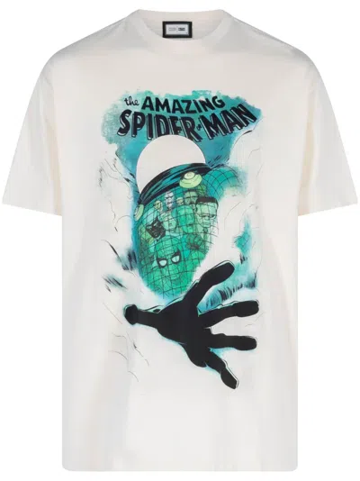 Kith X Marvel Mysterio Spiderman Vintage T-shirt In White