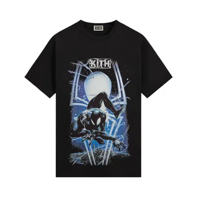 Pre-owned Kith X Marvel Symbiote Spiderman Vintage Tee 'black' | Men's Size Xl