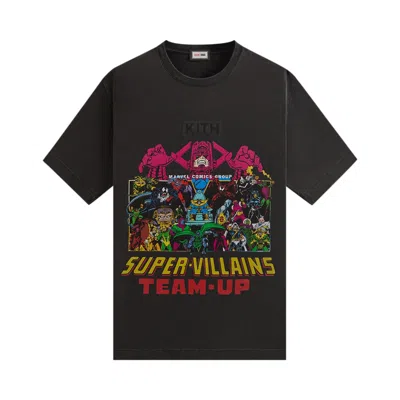 Pre-owned Kith X Marvel Team Up Vintage Tee 'black'