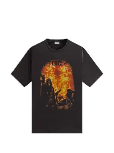 Kith X Marvel Villains Graphic-print T-shirt In Black