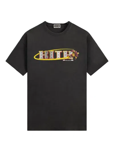 Kith X Marvel Vs. Capcom Heroes Vs. Street Fighter Vintage T-shirt In Black