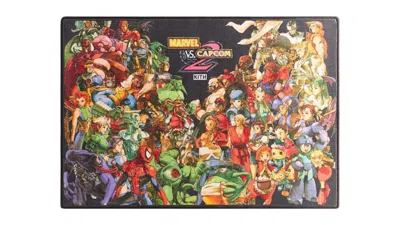 Pre-owned Kith X Marvel Vs. Capcom Printed Area Rug In Black