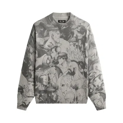 Pre-owned Kith X Marvel Vs. Capcom Super Heroes Crewneck Sweater 'light Heather Grey' | Men's Size Xs In Gray