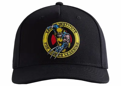Pre-owned Kith X Marvel Xmen Wolverine Pinch Crown Snapback Hat In Black Ph