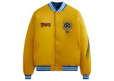 Pre-owned Kith X Marvel Xmen Wolverine Satin Bomber Jacket In Power Ph