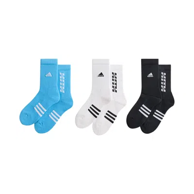 Pre-owned Kith X Messi For Adidas 3-pack Crew Socks 'multicolor' | Multi-color | Men's Size L