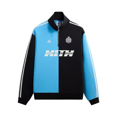 Pre-owned Kith X Messi For Adidas Fleece Quarter Zip 'night Navy' | Blue | Men's Size Xl