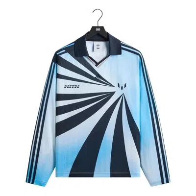 Kith X Messi For Adidas Football Goalkeeper Long Sleeve T-shirt 'blue'
