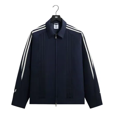 Kith X Messi For Adidas Football Wool Track Jacket 'night Navy' In Blue