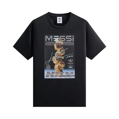 Pre-owned Kith X Messi For Adidas Graphic Tee 'black' | Men's Size L