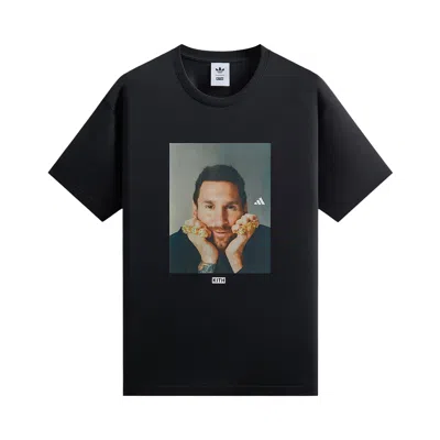 Pre-owned Kith X Messi For Adidas Graphic Tee 'black' | Men's Size L