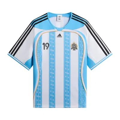 Pre-owned Kith X Messi For Adidas Jersey 'blue/white' | Men's Size M