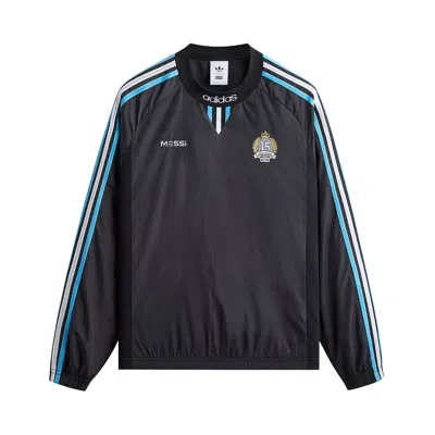 Pre-owned Kith X Messi For Adidas Track Pullover 'black' | Men's Size Xxl