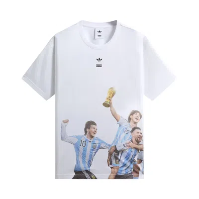 Pre-owned Kith X Messi For Adidas World Cup Graphic Tee 'white' | Men's Size Xl