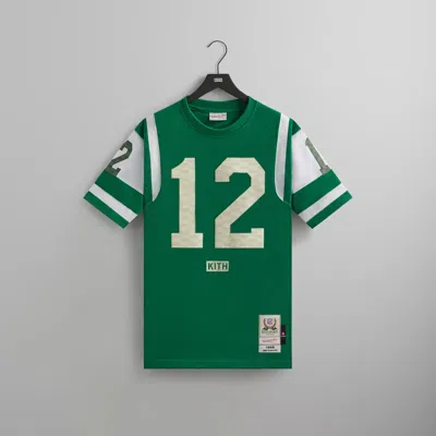 Pre-owned Kith X Mitchell & Ness For The Nfl: Joe Namath Jersey - Size Large In White