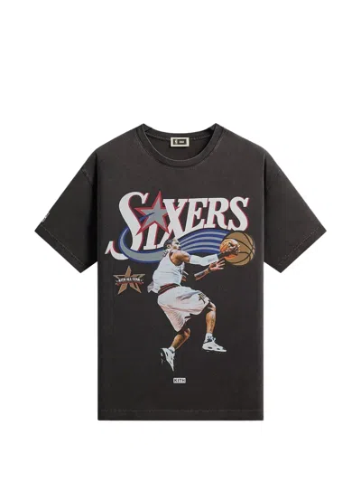 Kith X Nba Philadelphia 76ers Allen Iverson T-shirt In Black