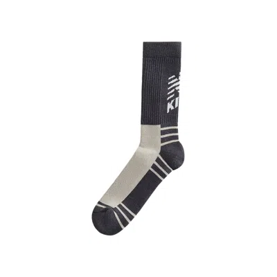 Pre-owned Kith X New Balance Big Logo Crew Socks 'idea' | Black | Men's Size Onesize