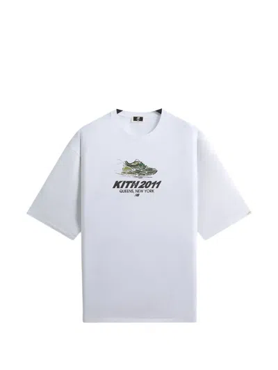 Kith X New Balance Graphic-print T-shirt In White
