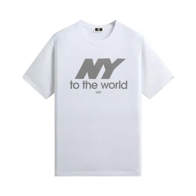 Pre-owned Kith X New Balance Ny Tee 'white' | Men's Size M