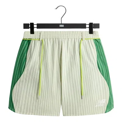 Kith X New Balance Poplin Mix Onslow Short 'spring Juniper' In Green