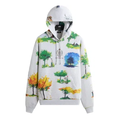 Kith X New Balance Watercolor Nelson Hoodie 'light Heather Grey' In Gray