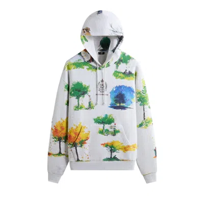 Pre-owned Kith X New Balance Watercolor Nelson Hoodie 'light Heather Grey' | Men's Size L In Gray