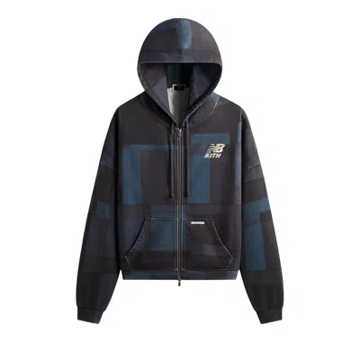 Pre-owned Kith X New Balance Woodblock Braxton Hoodie 'soul' | Black | Men's Size Xl