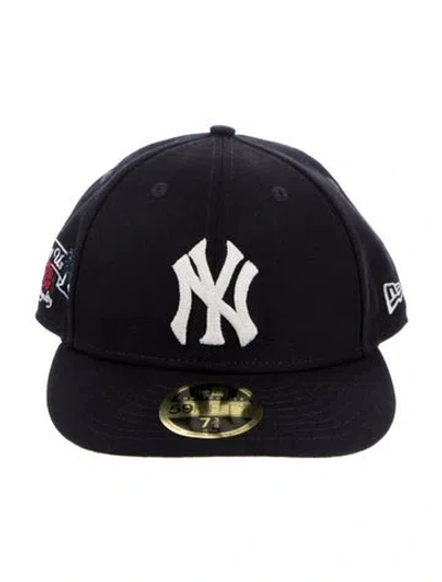 Pre-owned Kith X New Era Embroidered Baseball Cap In Blue