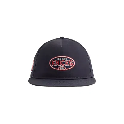 Pre-owned Kith X New Era For The New York Knicks 9fifty Nylon Snapback 'nocturnal' | Black | Men's Size Onesiz