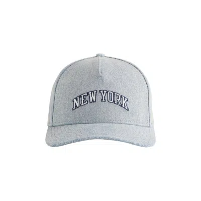 Pre-owned Kith X New Era For The New York Knicks Denim 9forty M Crown Snapback 'mid Indigo' | Blue | Men's Siz