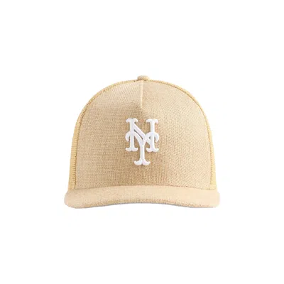 Pre-owned Kith X New Era For The New York Mets Raffia 9fifty Snapback 'natural' | Cream | Men's Size Onesize
