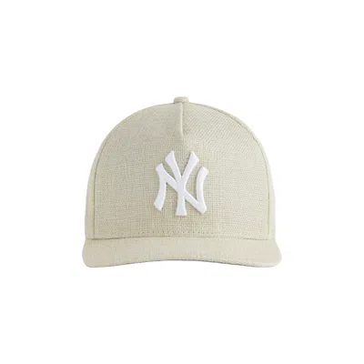 Pre-owned Kith X New Era For The New York Yankees Raffia 9fifty Snapback 'zephyr' | White | Men's Size Onesize