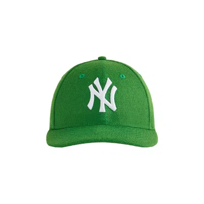 Pre-owned Kith X New Era For The New York Yankees Raffia Low Profile 59fifty Fitted 'newt' | Green | Men's Siz