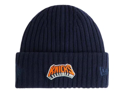 Pre-owned Kith X New Era New York Knicks Kids New Era Archway Beanie In Nocturnal