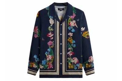 Pre-owned Kith X New York Botanical Garden Floral Border Long Sleeve Thompson Shirt Nocturnal