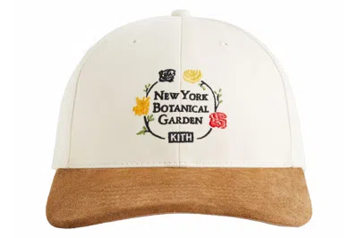 Pre-owned Kith X New York Botanical Garden Twill Suede Brim Aaron Cap Sandrift