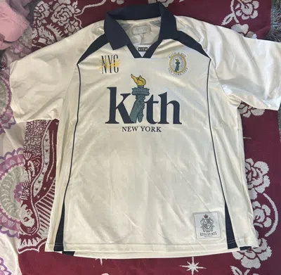 Pre-owned Kith X New York Edison Soccer Jersey In White