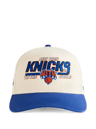 Kith X New York Knicks Hitch Embroidered-logo Baseball Cap In Blue