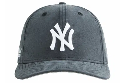 Pre-owned Kith X New York Yankees Cupro Linen 59fifty Low Profile Fitted Cap Black