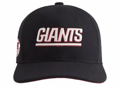 Pre-owned Kith X Nfl Giants '47 Wool Fitted Cap In Black