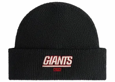 Pre-owned Kith X Nfl Giants Mia Beanie In Black