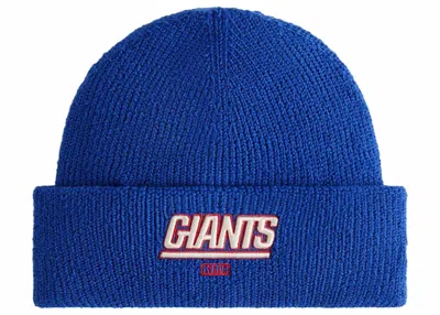 Pre-owned Kith X Nfl Giants Mia Beanie In Current