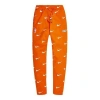 Kith X Nike New York Knicks Aop Fleece Pant 'orange' In Yellow
