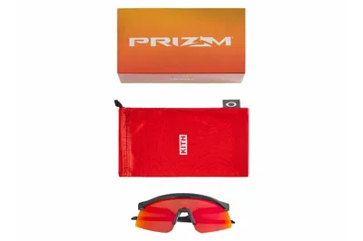 Pre-owned Kith X Oakley Hydra Sunglasses Black/prizm/ruby